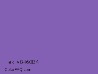 Hex #8460b4 Color Image