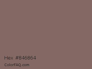 Hex #846864 Color Image