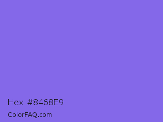 Hex #8468e9 Color Image