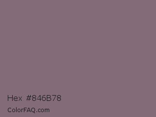 Hex #846b78 Color Image