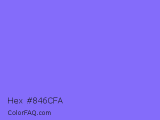 Hex #846cfa Color Image