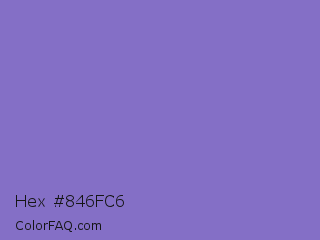 Hex #846fc6 Color Image
