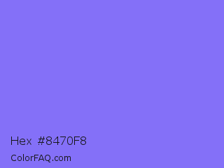 Hex #8470f8 Color Image