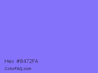 Hex #8472fa Color Image
