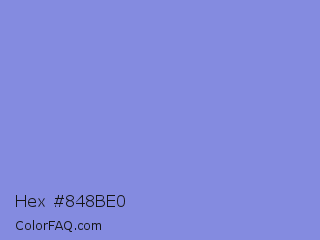 Hex #848be0 Color Image