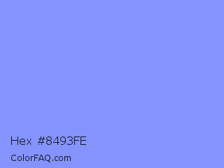 Hex #8493fe Color Image