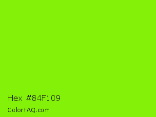 Hex #84f109 Color Image