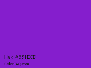 Hex #851ecd Color Image