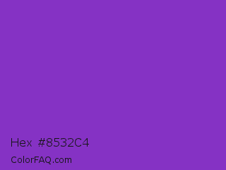 Hex #8532c4 Color Image