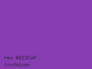 Hex #853daf Color Image
