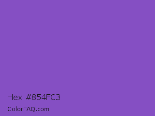 Hex #854fc3 Color Image