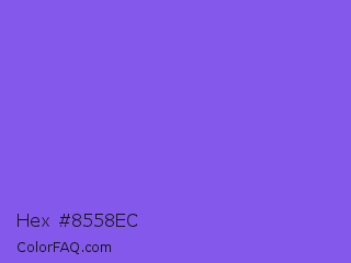 Hex #8558ec Color Image