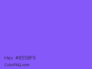 Hex #8558f9 Color Image