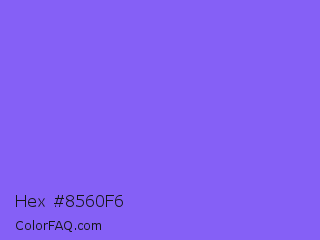 Hex #8560f6 Color Image