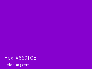 Hex #8601ce Color Image
