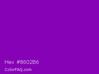 Hex #8602b6 Color Image