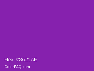 Hex #8621ae Color Image