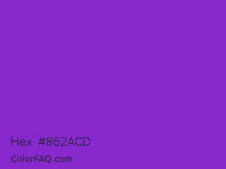 Hex #862acd Color Image