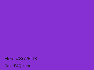 Hex #862fd3 Color Image