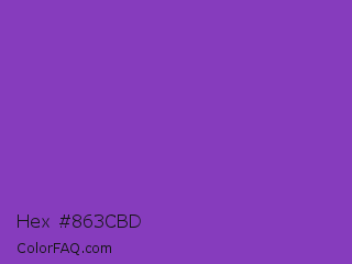 Hex #863cbd Color Image