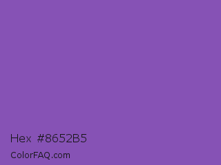 Hex #8652b5 Color Image