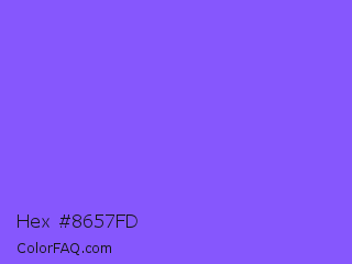 Hex #8657fd Color Image