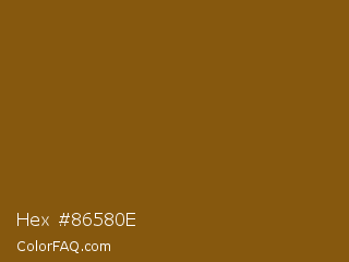Hex #86580e Color Image