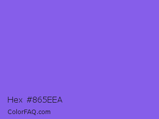 Hex #865eea Color Image