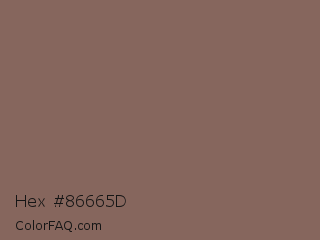 Hex #86665d Color Image