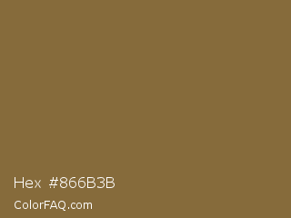Hex #866b3b Color Image