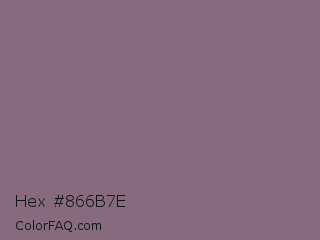 Hex #866b7e Color Image