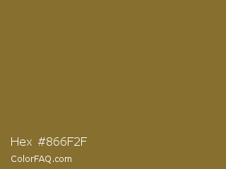 Hex #866f2f Color Image