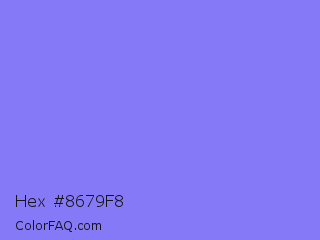 Hex #8679f8 Color Image