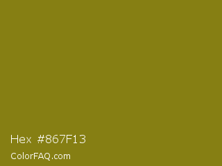 Hex #867f13 Color Image