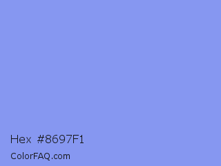 Hex #8697f1 Color Image