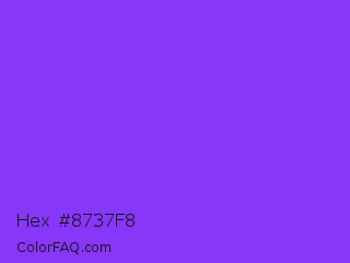 Hex #8737f8 Color Image