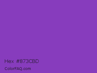 Hex #873cbd Color Image