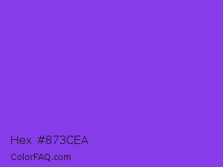 Hex #873cea Color Image