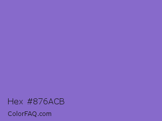 Hex #876acb Color Image