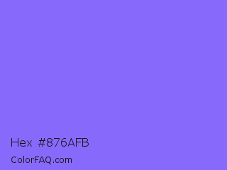 Hex #876afb Color Image