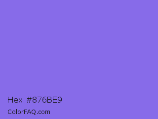 Hex #876be9 Color Image