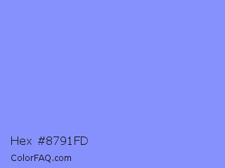 Hex #8791fd Color Image