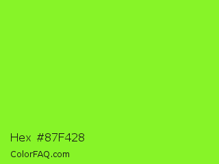 Hex #87f428 Color Image