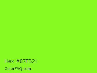 Hex #87fb21 Color Image