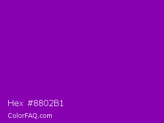 Hex #8802b1 Color Image