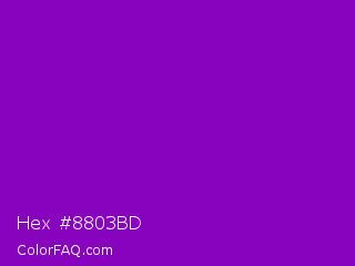 Hex #8803bd Color Image