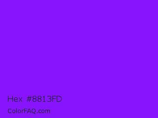 Hex #8813fd Color Image