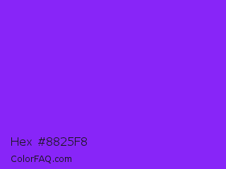 Hex #8825f8 Color Image