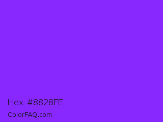 Hex #8828fe Color Image