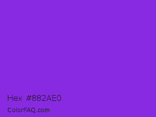 Hex #882ae0 Color Image